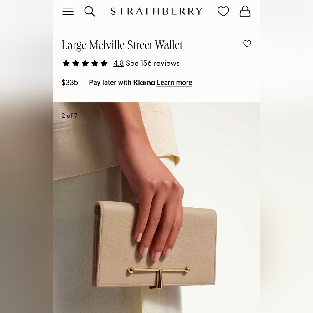 Strathberry Pistachio Large Melville NWOT wallet - Picture 12 of 12